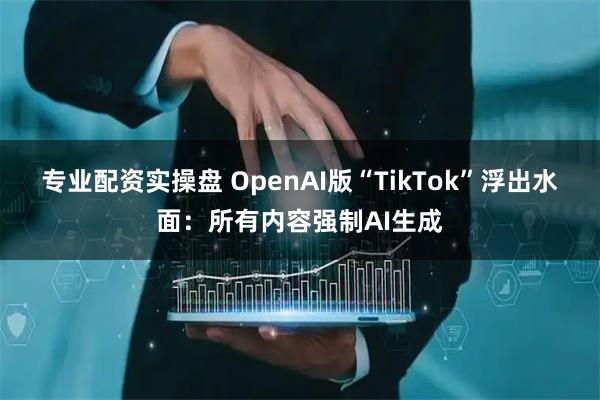 专业配资实操盘 OpenAI版“TikTok”浮出水面：所有内容强制AI生成